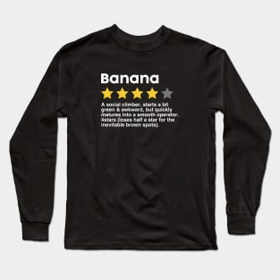 Banana Funny Rating Long Sleeve T-Shirt